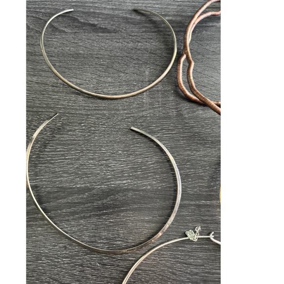 Lot Of VTG Neck Cuff Choker‎ Necklaces Brass Gold And Silver Toned - Picture 4 of 6